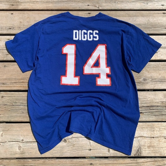💙 Buffalo Bills #14 Stefon Diggs NFL Team Apparel T-Shirt – Size L - Picture 4 of 7
